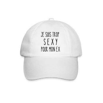 trop sexy pour mon ex - Casquette classique - blanc/blanc - Devant