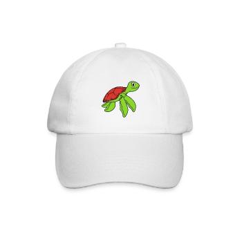 Turtle Cute - Baseball Cap - white/white - Front