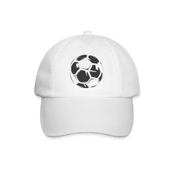 Football Ball Illustration Icon Dirty Leather Icon - Baseball Cap - white/white - Front