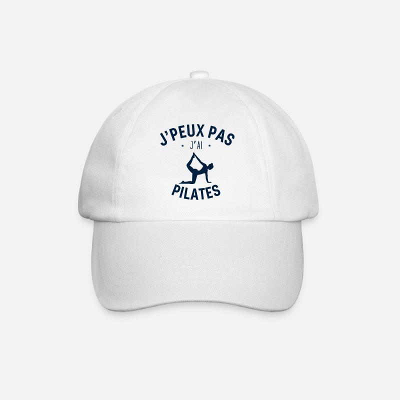 J peux pas j ai Pilates - Casquette classique - blanc/blanc