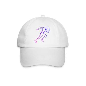 Course à pied Jogging Course à pied Course à pied Fitness Femmes - Casquette classique - blanc/blanc - Devant