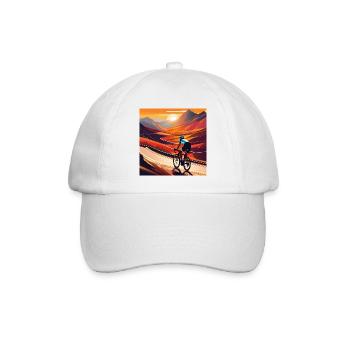 Montez au coucher du soleil - Casquette classique - blanc/blanc - Devant