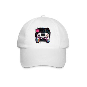 Gamer Controller - Baseballkappe - Weiß/Weiß - Vorne