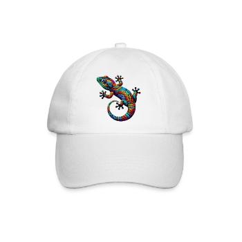 Gecko - Baseballkappe - Weiß/Weiß - Vorne