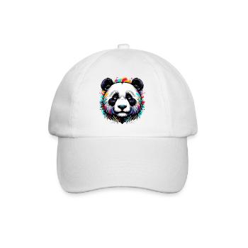 Panda - Baseballkappe - Weiß/Weiß - Vorne