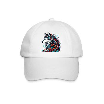 Loup - Casquette classique - blanc/blanc - Devant