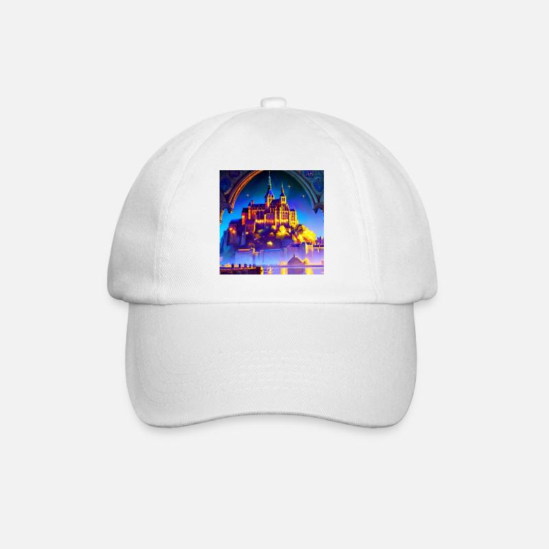 Mont Saint Michel - Château de rêve - Casquette classique - blanc/blanc