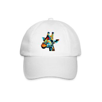 Giraffe Pop Art - Baseball Cap - white/white - Front