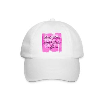think good 1 - Baseball Cap - white/white - Front