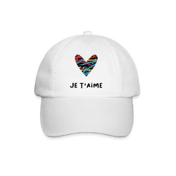 LOVE. COUPLE. JUST MARRIED. Bachelorette party. VALENTINE'S DAY. - Baseball Cap - white/white - Front