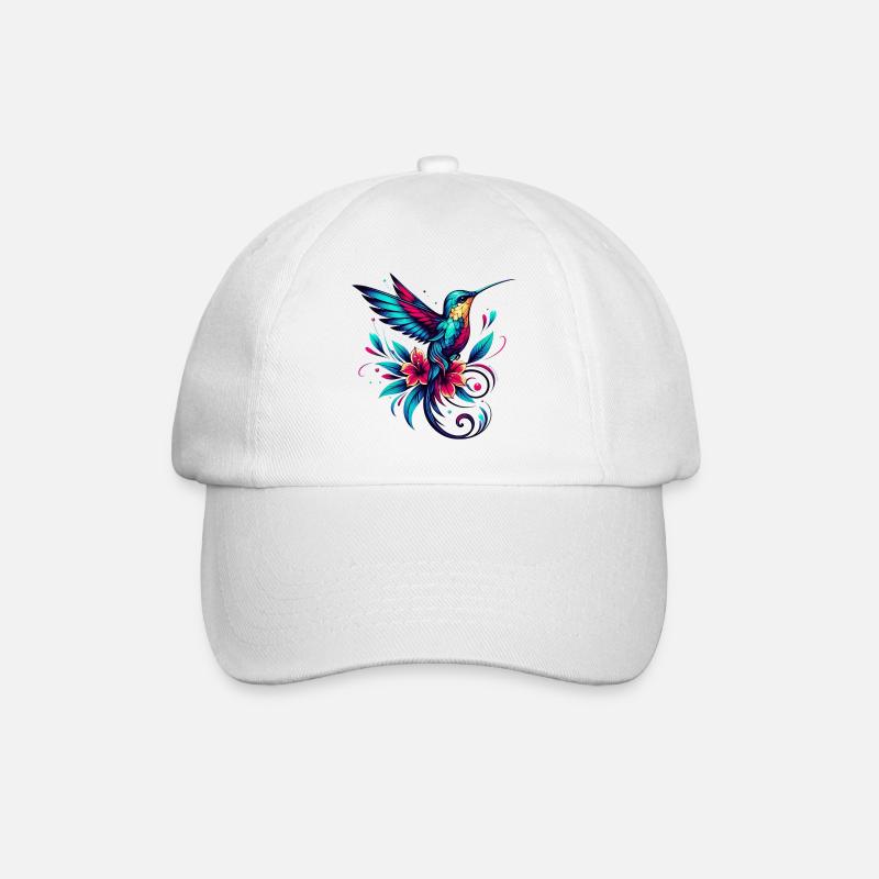Kolibri - Baseballkappe - Weiß/Weiß