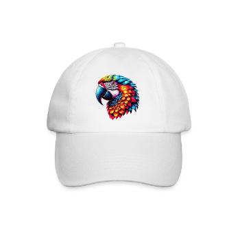 Papagei - Baseballkappe - Weiß/Weiß - Vorne
