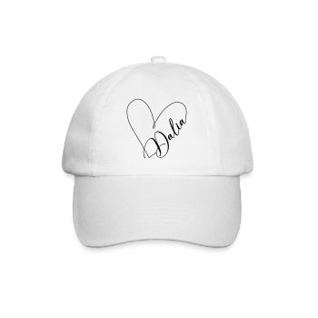 Dalia Nom Ligne de coeur - Casquette classique - blanc/blanc - Devant