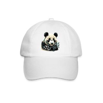 Panda - Baseballkappe - Weiß/Weiß - Vorne