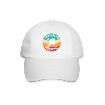 J peux pas j ai Ping Pong - Casquette classique - blanc/blanc - Devant