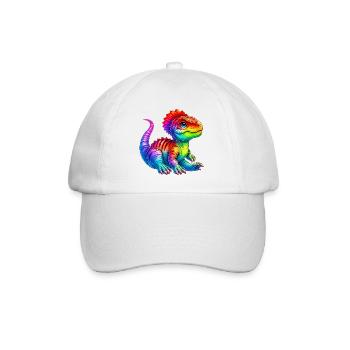 Dinosaurier - Baseballkappe - Weiß/Weiß - Vorne