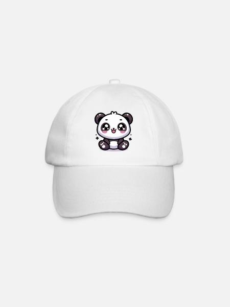Panda mignon kawaii - Casquette classique - blanc/blanc
