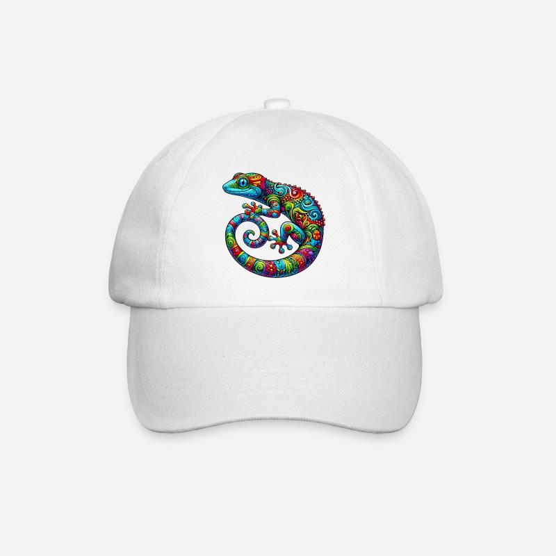 Gecko - Baseballkappe - Weiß/Weiß