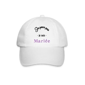 MARIEE. FUTURE MARIEE - Casquette classique - blanc/blanc - Devant