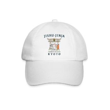 Kyoto in Japan, Jishu-Jinja, Kami for Love, Torii - Baseball Cap - white/white - Front