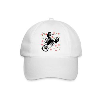 Signe du zodiaque logo étoile Scorpion - Casquette classique - blanc/blanc - Devant