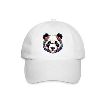 Panda - Baseballkappe - Weiß/Weiß - Vorne