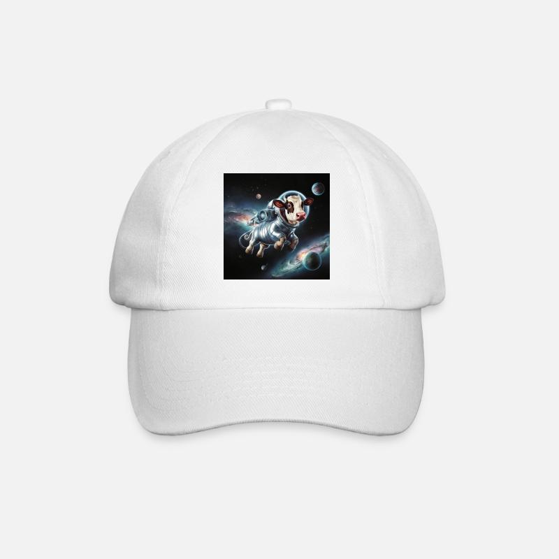 Space Cow 2 - Baseballkappe - Weiß/Weiß
