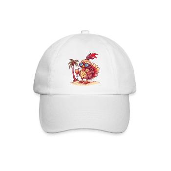 Palmier d’été de l’île de Trüban - Casquette classique - blanc/blanc - Devant