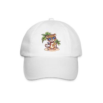 Palmier d’été de l’île Leopard - Casquette classique - blanc/blanc - Devant