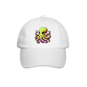Octopus - Baseball Cap - white/white - Front