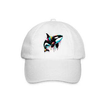 Killer whale - Baseball Cap - white/white - Front