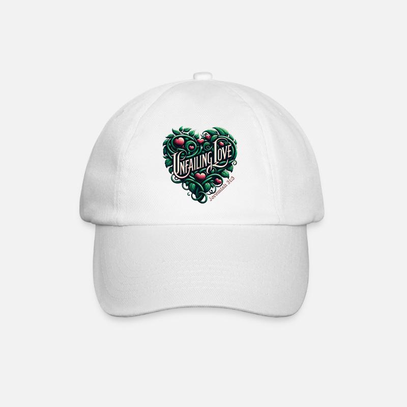 Jérémie 31 :3 Botanique - Casquette classique - blanc/blanc