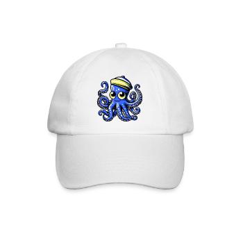 Octopus - Baseball Cap - white/white - Front