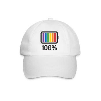 Mois de la fierté LGBT - 100% queer - Casquette classique - blanc/blanc - Devant
