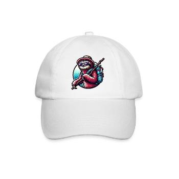 Cool Wander Sloth Nature Design - Baseball Cap - white/white - Front