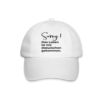 AUSREDE - ZEITMANAGEMENT - Baseballkappe - Weiß/Weiß - Vorne