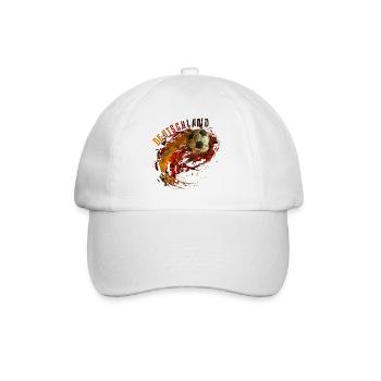 Deutschland Fussball Retro Design Vintage - Baseballkappe - Weiß/Weiß - Vorne