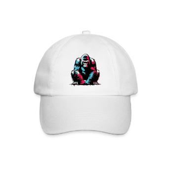 Gorilla - Baseball Cap - white/white - Front
