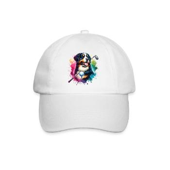 Conception de golf de bouvier bernois drôle pour cool - Casquette classique - blanc/blanc - Devant