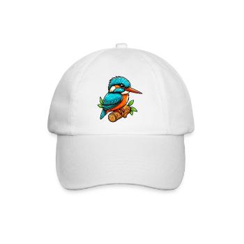Eisvogel - Baseballkappe - Weiß/Weiß - Vorne