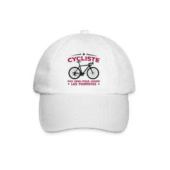 Cyclist Gift Personalized Humor - Baseball Cap - white/white - Front