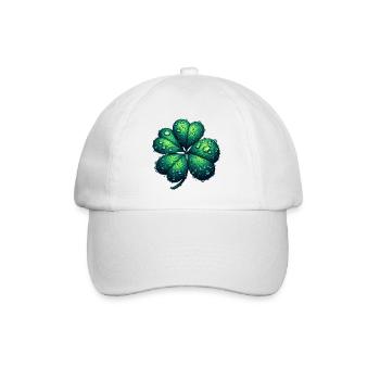 Four-leaf clover - Baseball Cap - white/white - Front