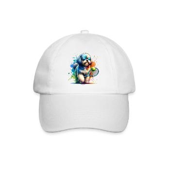 Bolonka Zwetna Tennis Dog Player Ownership - Baseball Cap - white/white - Front