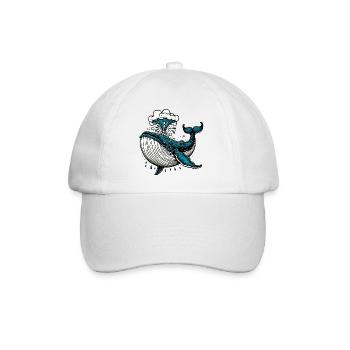 Wal - Baseballkappe - Weiß/Weiß - Vorne