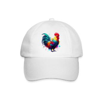 Poule coq - Casquette classique - blanc/blanc - Devant