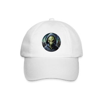 Kosmischer Städter - Baseballkappe - Weiß/Weiß - Vorne