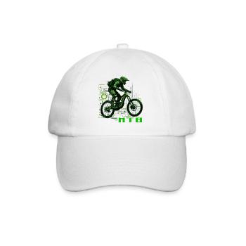 Vélo VTT - Casquette classique - blanc/blanc - Devant