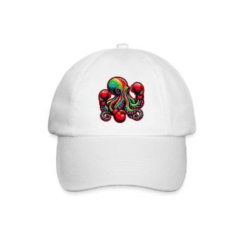 Octopus - Baseball Cap - white/white - Front