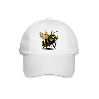 Bee - Baseball Cap - white/white - Front