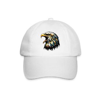 Adler - Baseballkappe - Weiß/Weiß - Vorne
